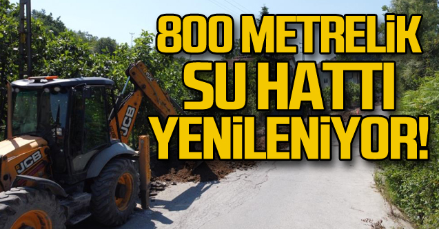 Metrelik Su Hatt Yenileniyor