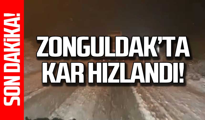 Zonguldak Bartın Karabük ve Kastamonu da kar yağışı başladı