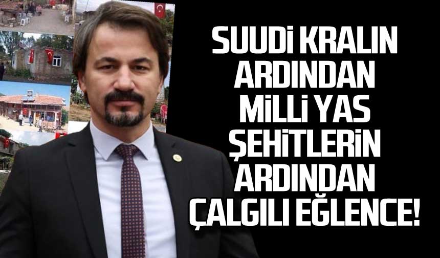 Suudi kral için milli yas şehitlerin ardından müzikli eğlence