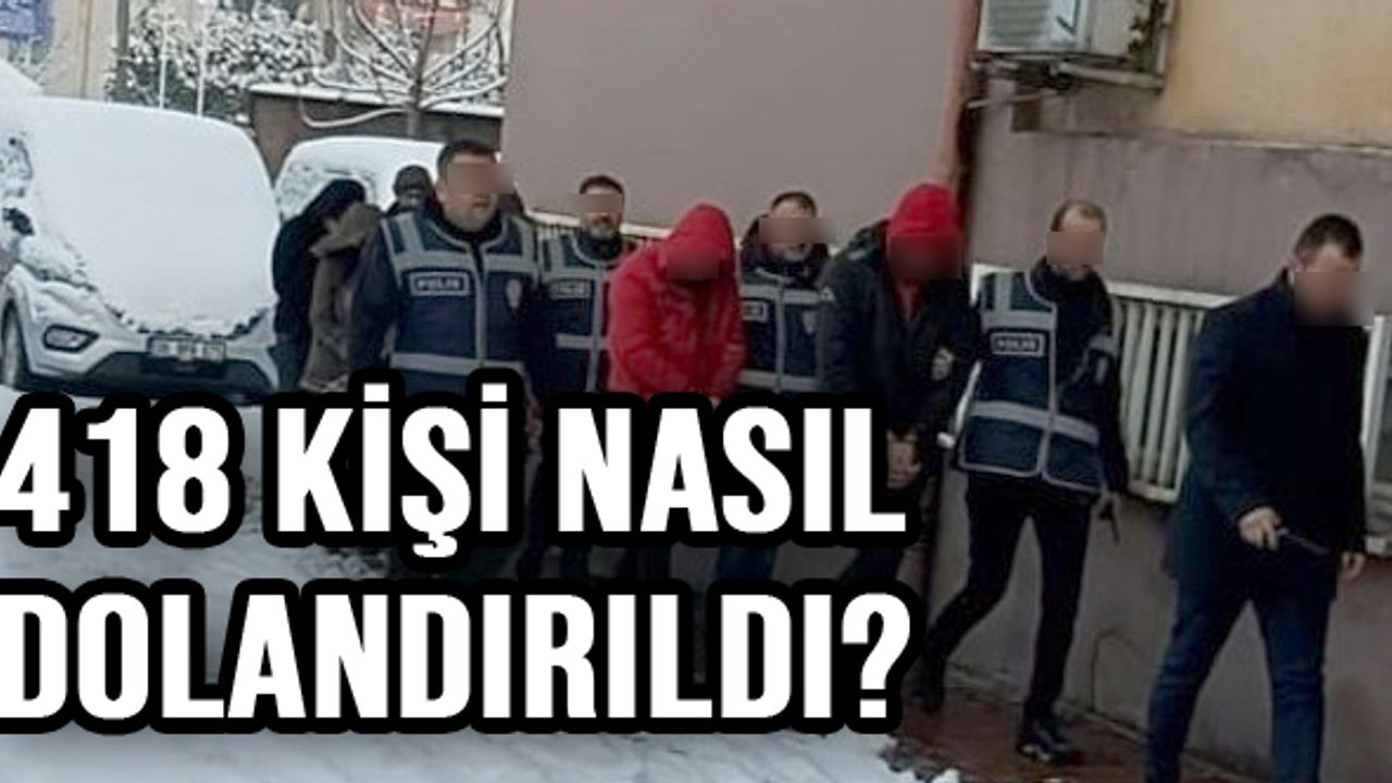 5 ilde 418 kişiyi dolandıran şebekeye 'Fatura' baskını