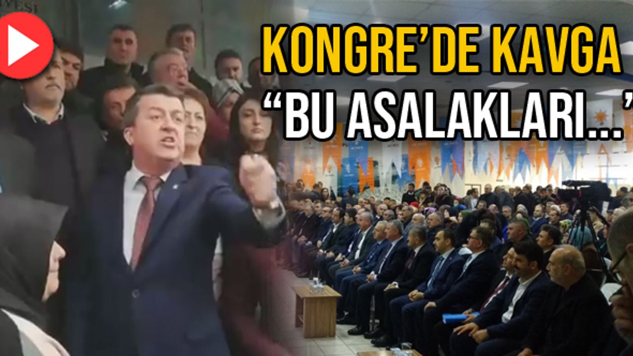 AK Parti'de olaylı kongre... Başkan adayı sert konuştu