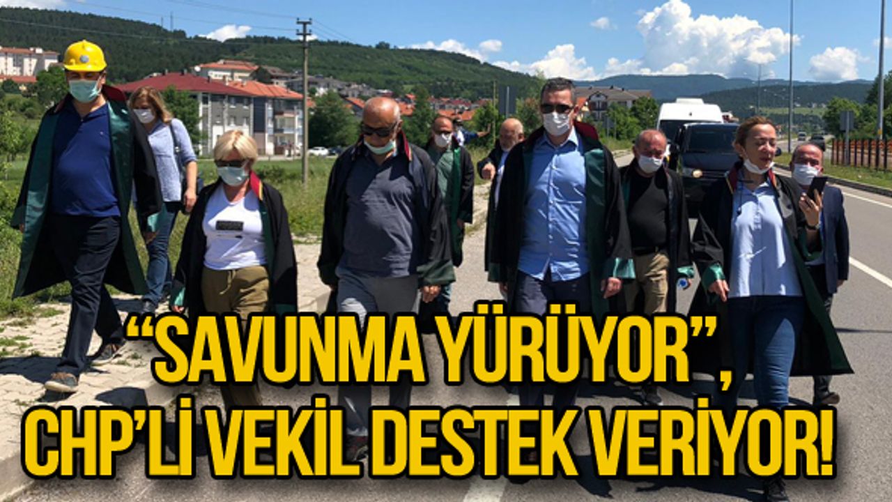 “SAVUNMA YÜRÜYOR” , CHP’Lİ VEKİL DESTEK VERİYOR!