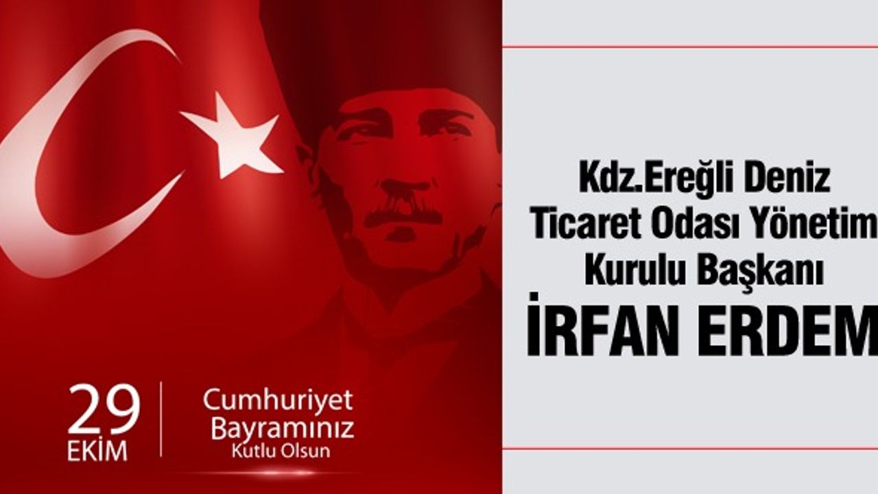 İrfan Erdem 29 Ekim Cumhuriyet Bayramı’nı kutladı