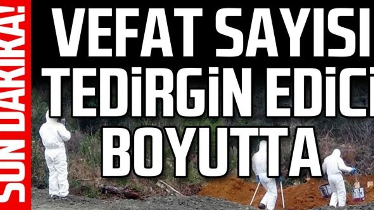 Vefat sayısı  tedirgin edici boyutta