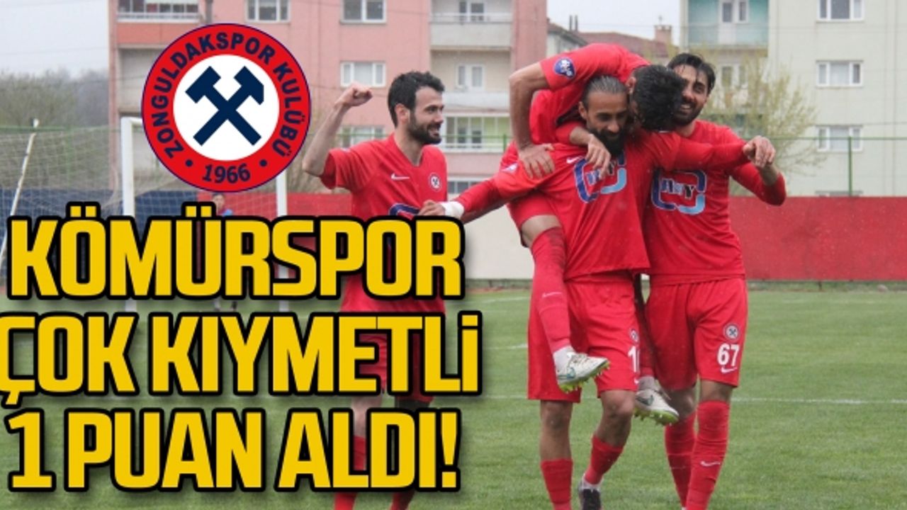 Kömürspor çok kıymetli 1 puan aldı!