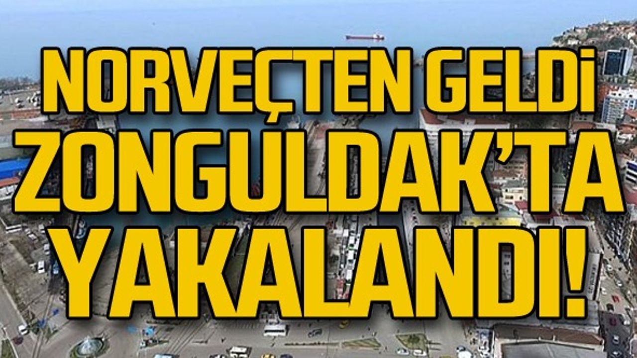 Norveç'ten geldi Zonguldak'ta yakalandı!