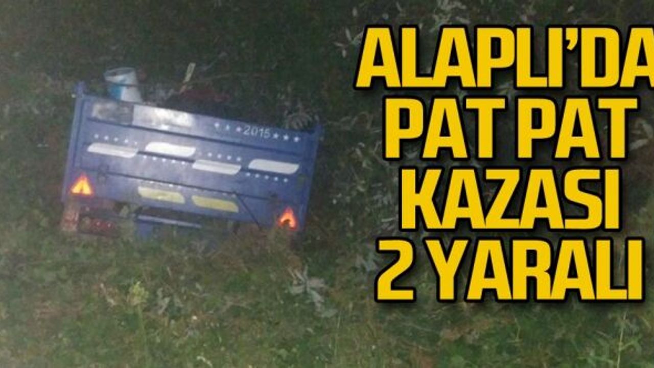 Alaplı’da pat pat kazası: 2 yaralı