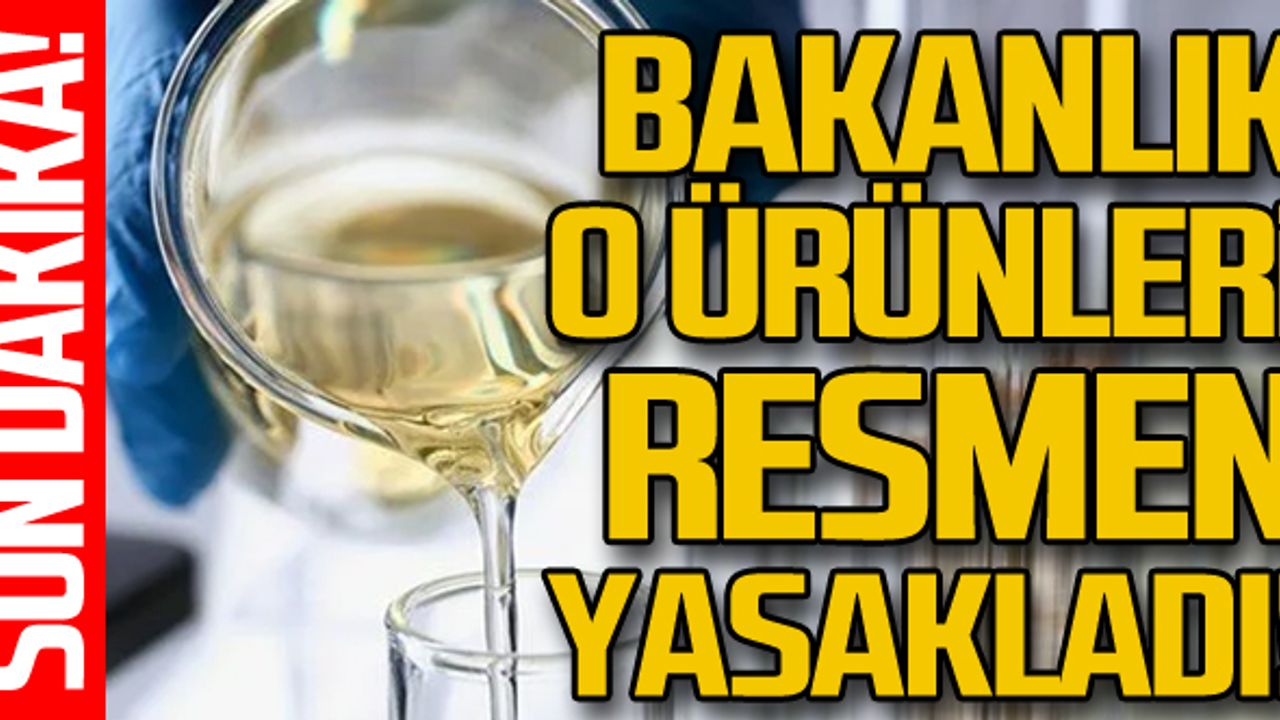 Bakanlık bazı aroma verici maddelerin piyasaya arzını yasakladı