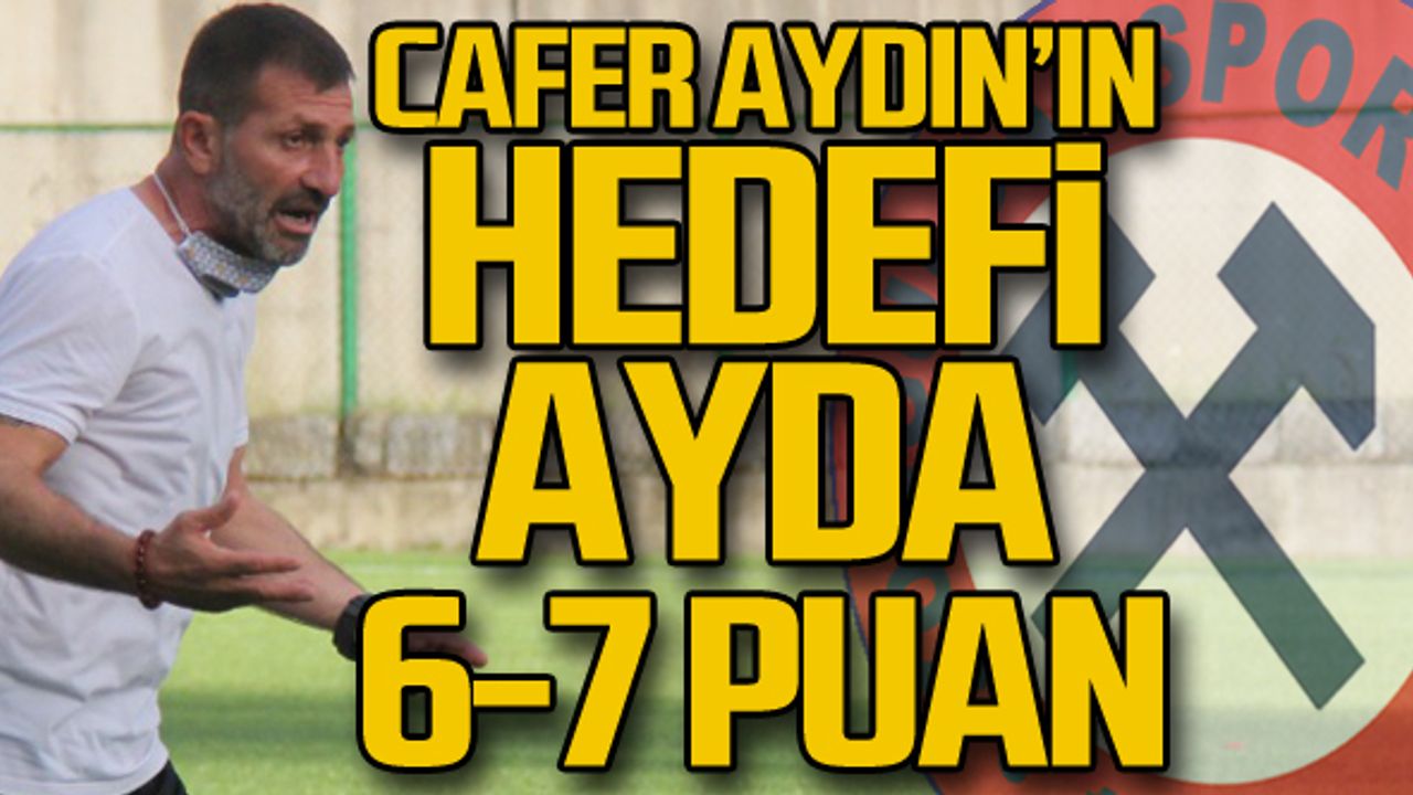 Cafer Aydın'ın hedefi "ayda 6-7 puan"