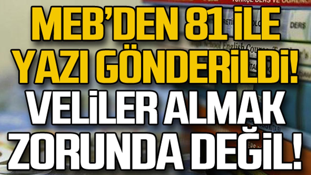 Veliler o kitapları almak zorunda değil!