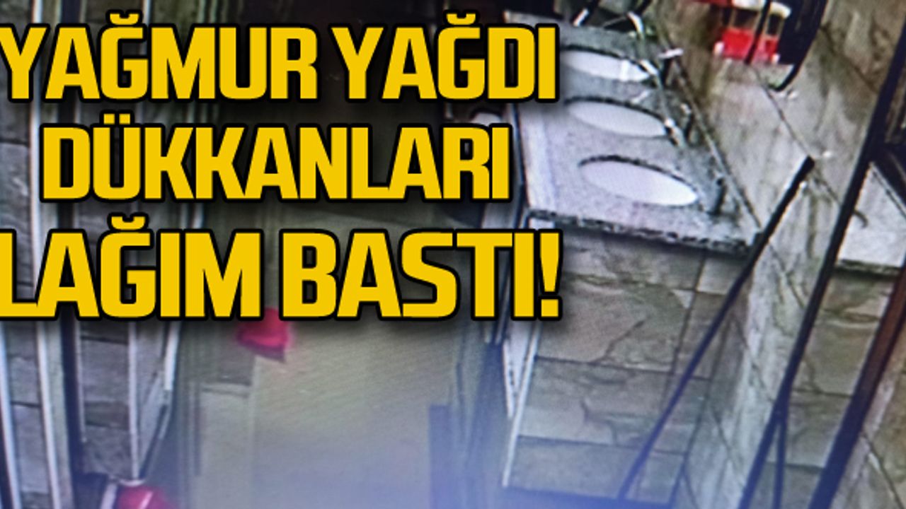 Yağmur giderini kanalizasyona bağlamışlar! Dükkanları lağım bastı!