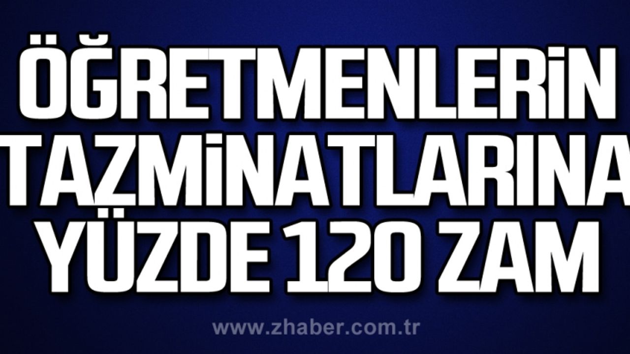 Bakan Özer duyurdu: Öğretmenlerin tazminatlarına yüzde 120 zam...
