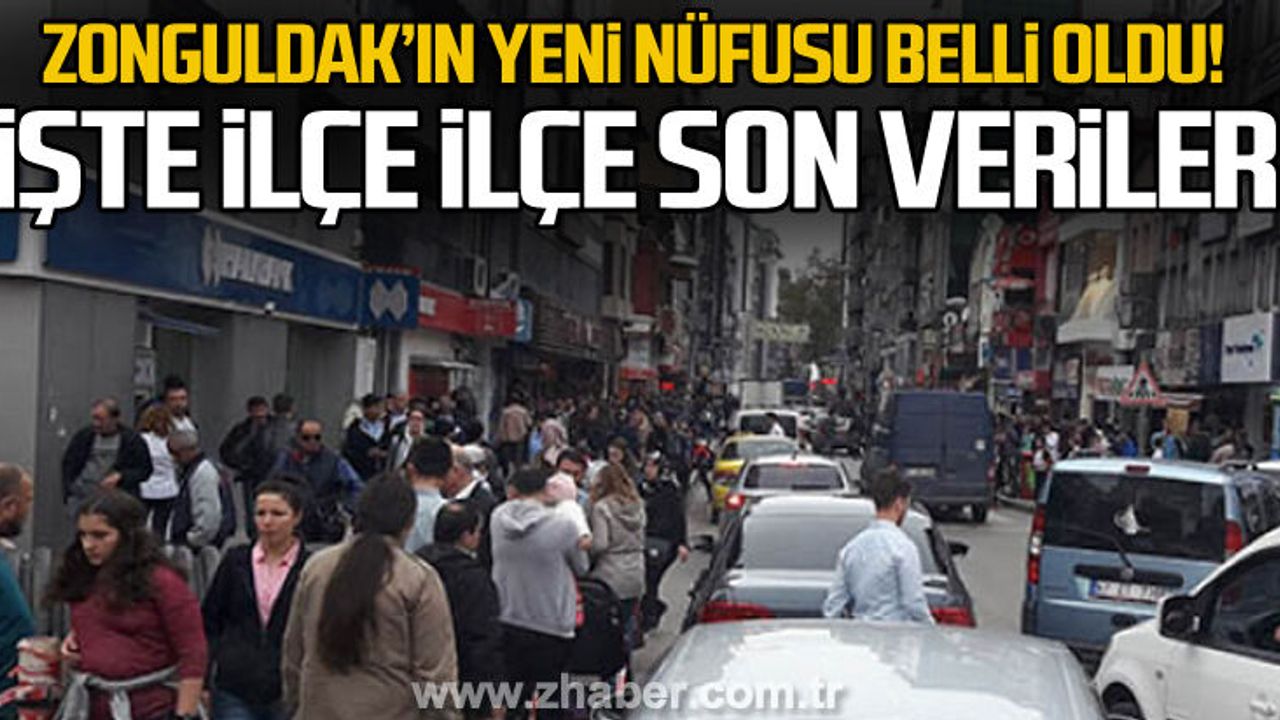 2021 Zonguldak ilçeleri nüfusu belli oldu