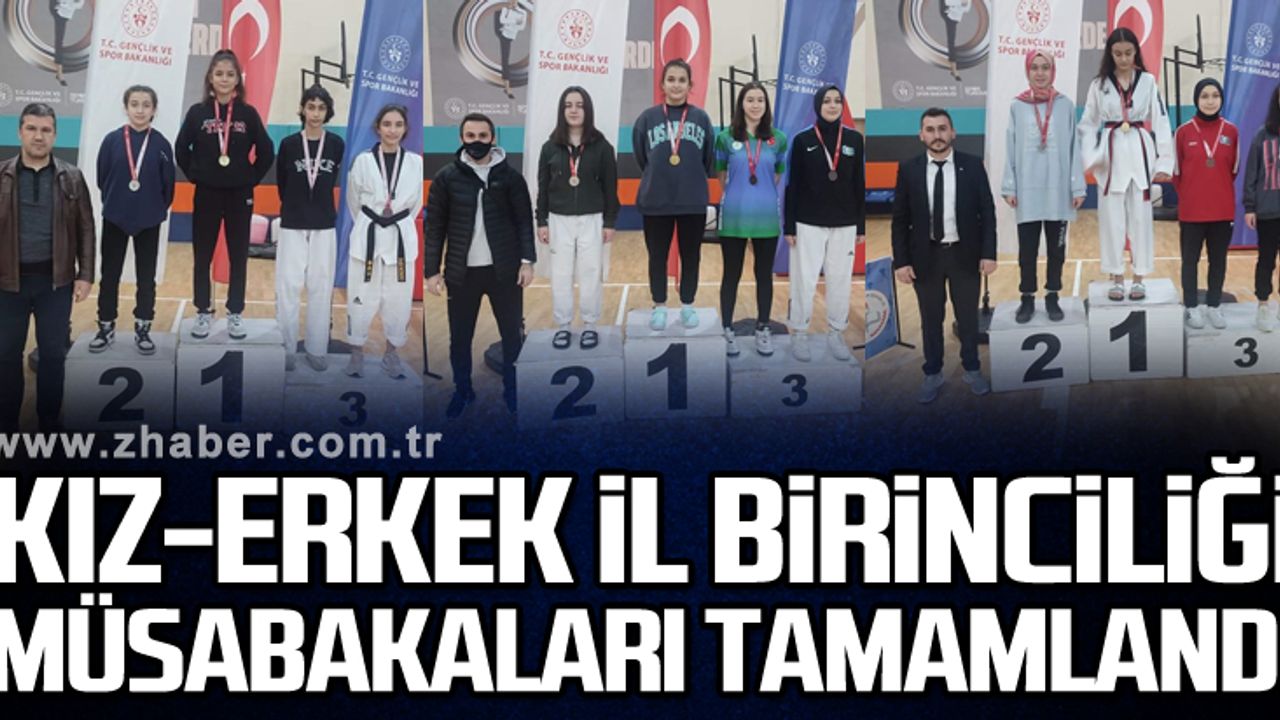 Erkek-Kız İl Birinciliği müsabakaları tamamlandı