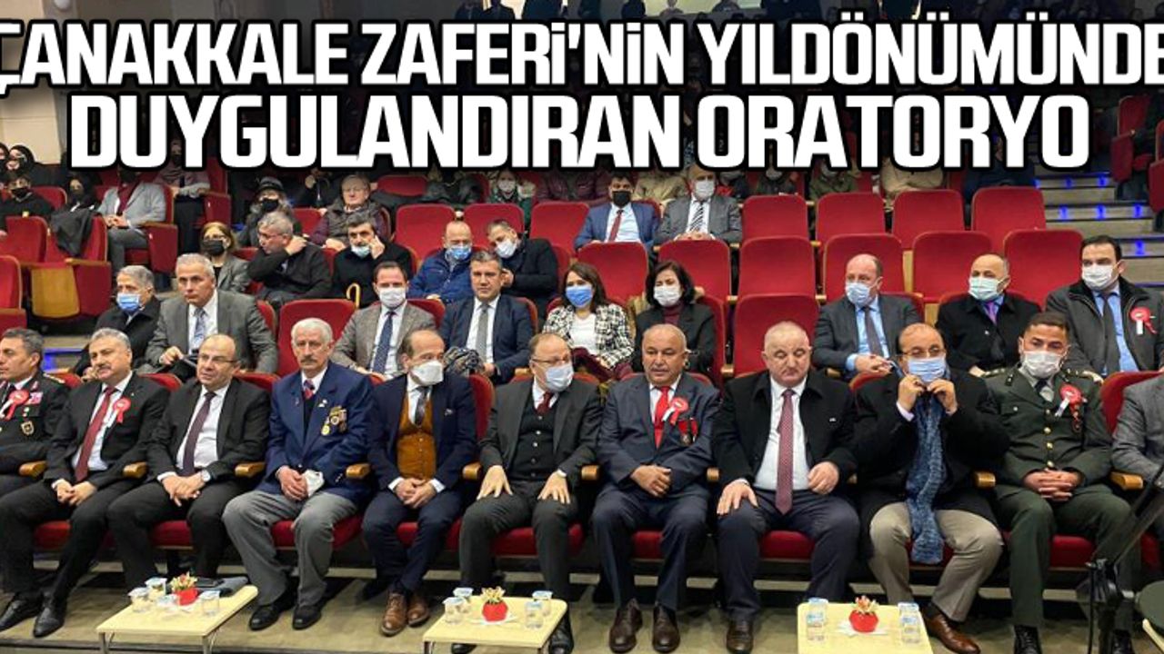 Çanakkale Zaferi'nin yıldönümünde duygulandıran oratoryo