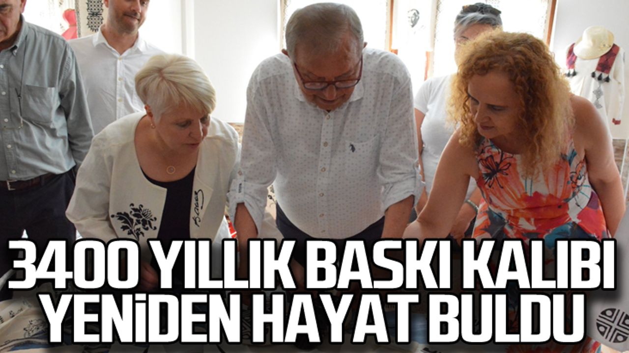 3400 yıllık baskı kalıbı yeniden hayat buldu