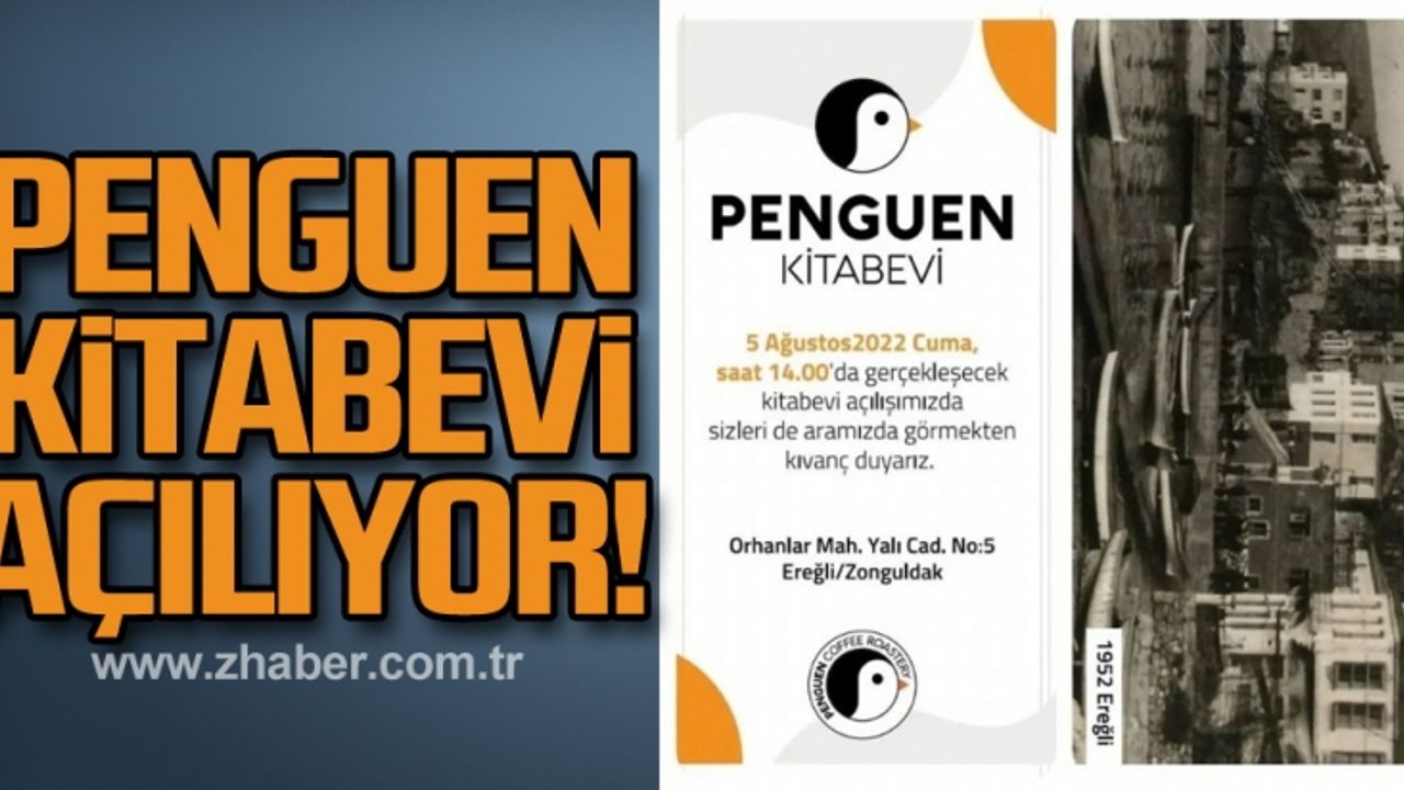 Penguen Kitap Evi ve Cafe açılıyor!