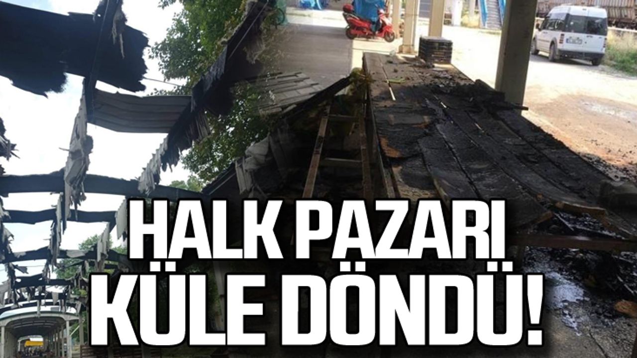 Saltukova'da halk pazarı küle döndü