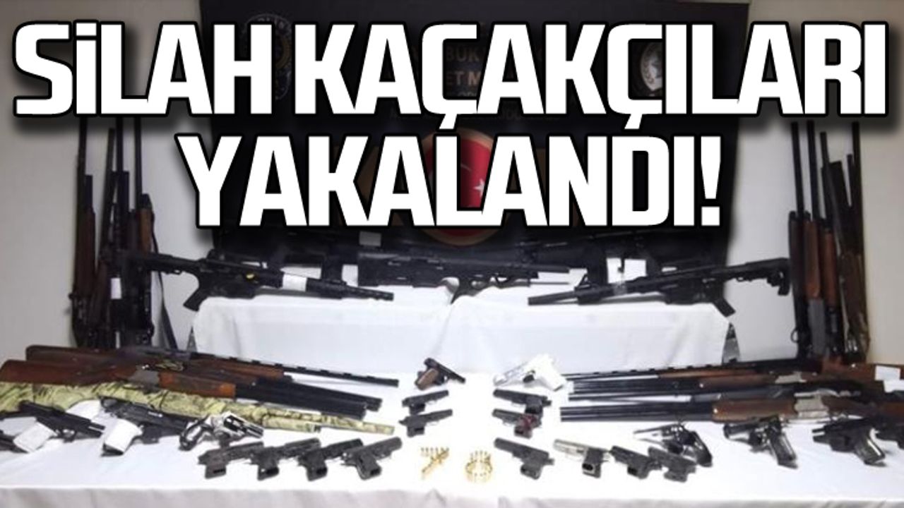 Silah kaçakçıları yakalandı... Ele geçirilenlerle ordu kurulur!
