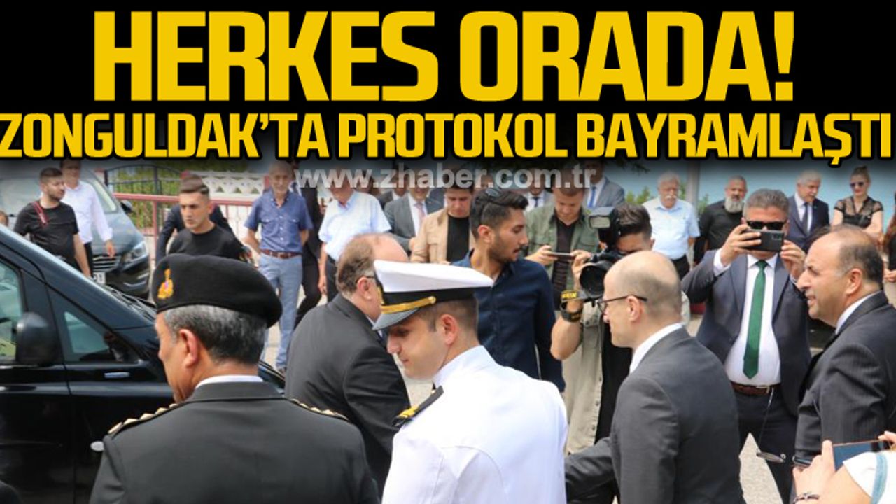Zonguldak'ta protokol bayramlaştı