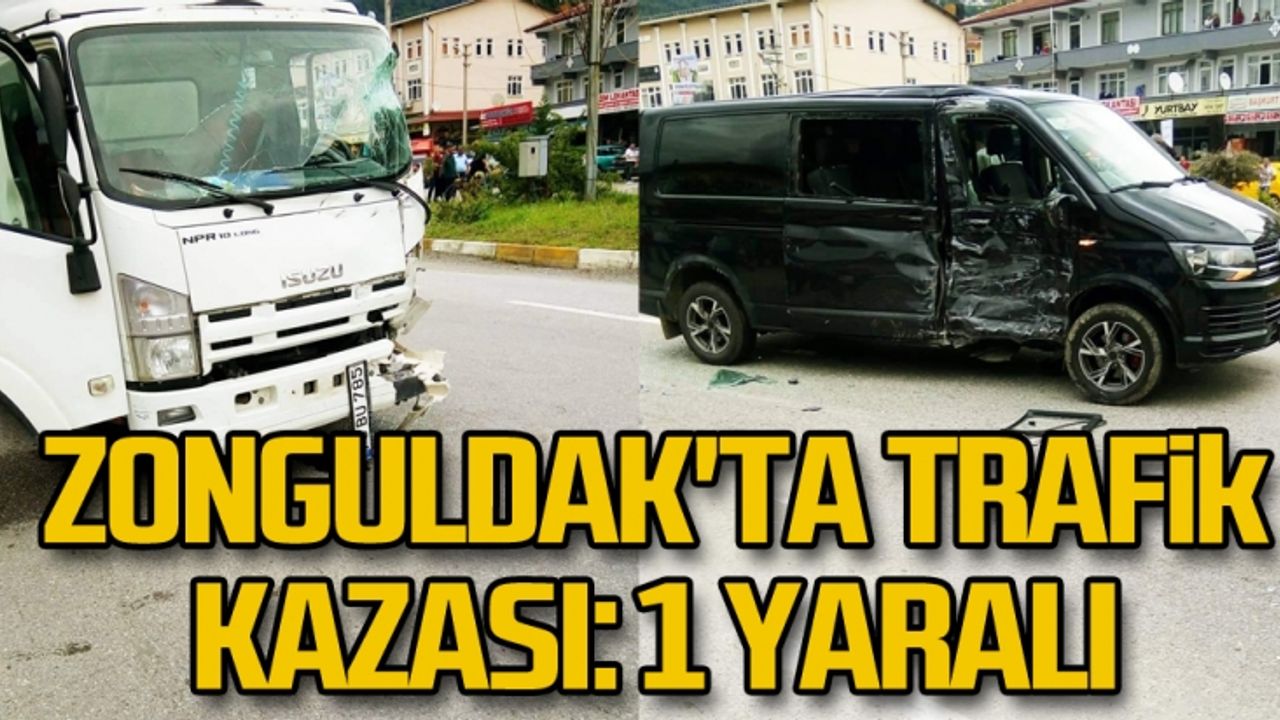 Zonguldak'ta trafik kazası: 1 yaralı