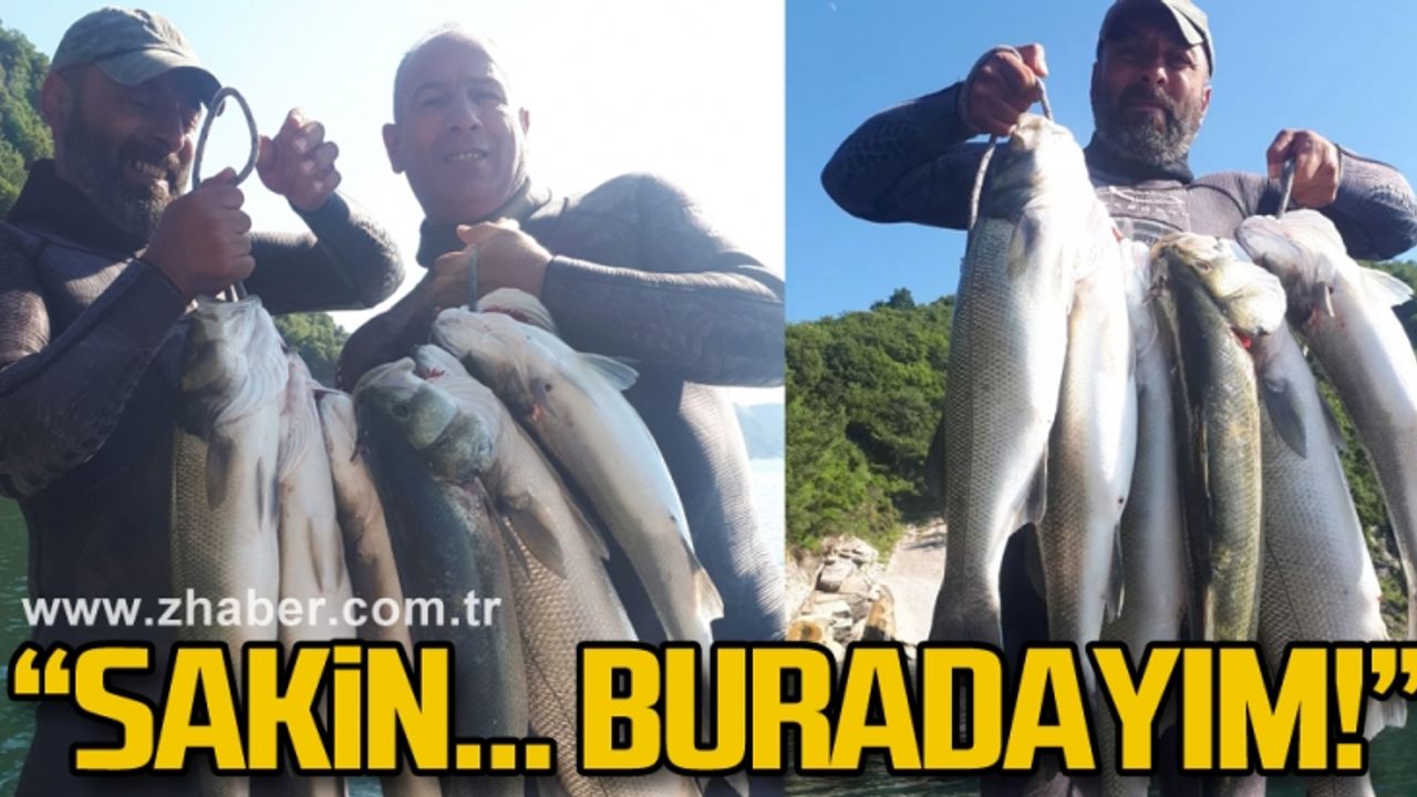 Zonguldaklı balıkçı Batur Hamarat zıpkınla avladı