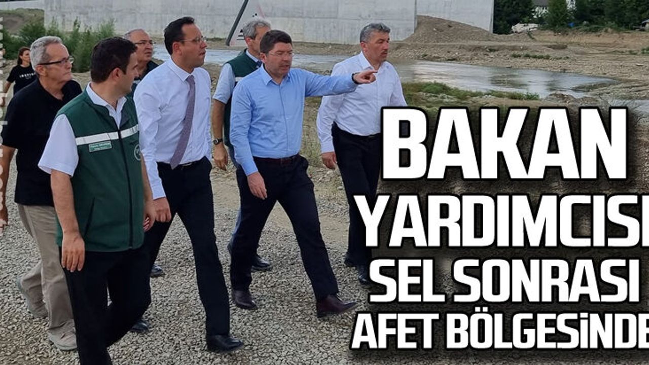 Ebubekir Gizligider sel sonrası afet bölgesinde