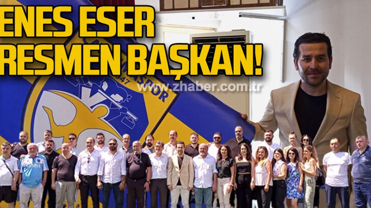 Enes Eser resmen Çaycumaspor'a başkan oldu!