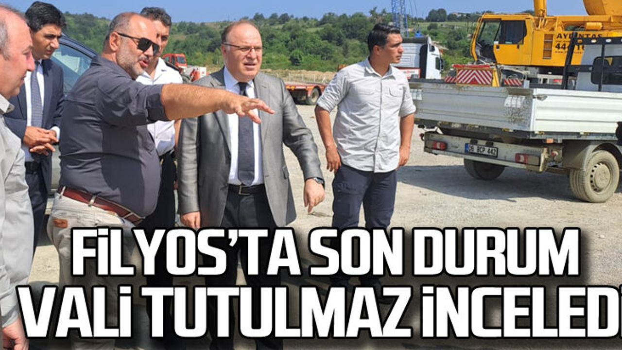 Filyos'ta son durum! Vali Tutulmaz yerinde inceleid