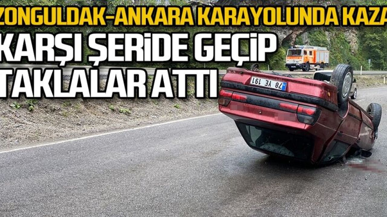 Zonguldak'ta trafik kazası: 2 yaralı