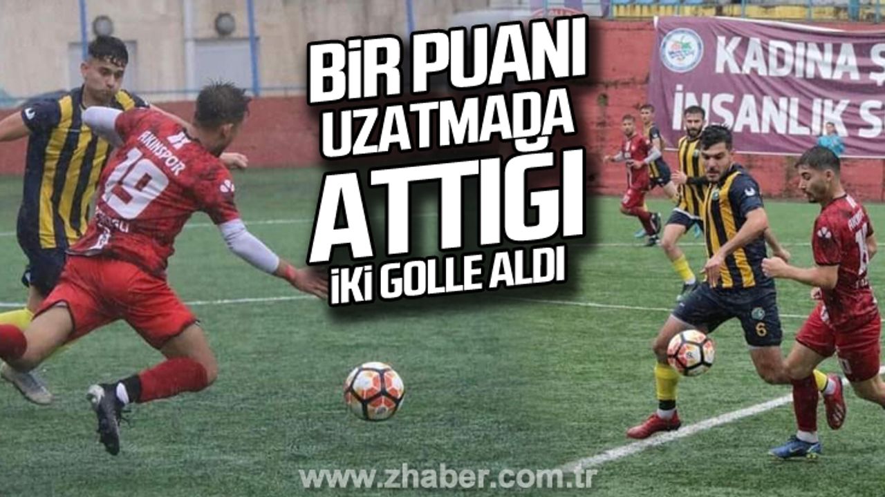 Bir puanı uzatmada attığı iki gol ile aldı!
