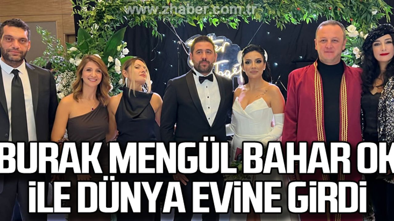 Burak Mengül Bahar Ok ile dünya evine girdi