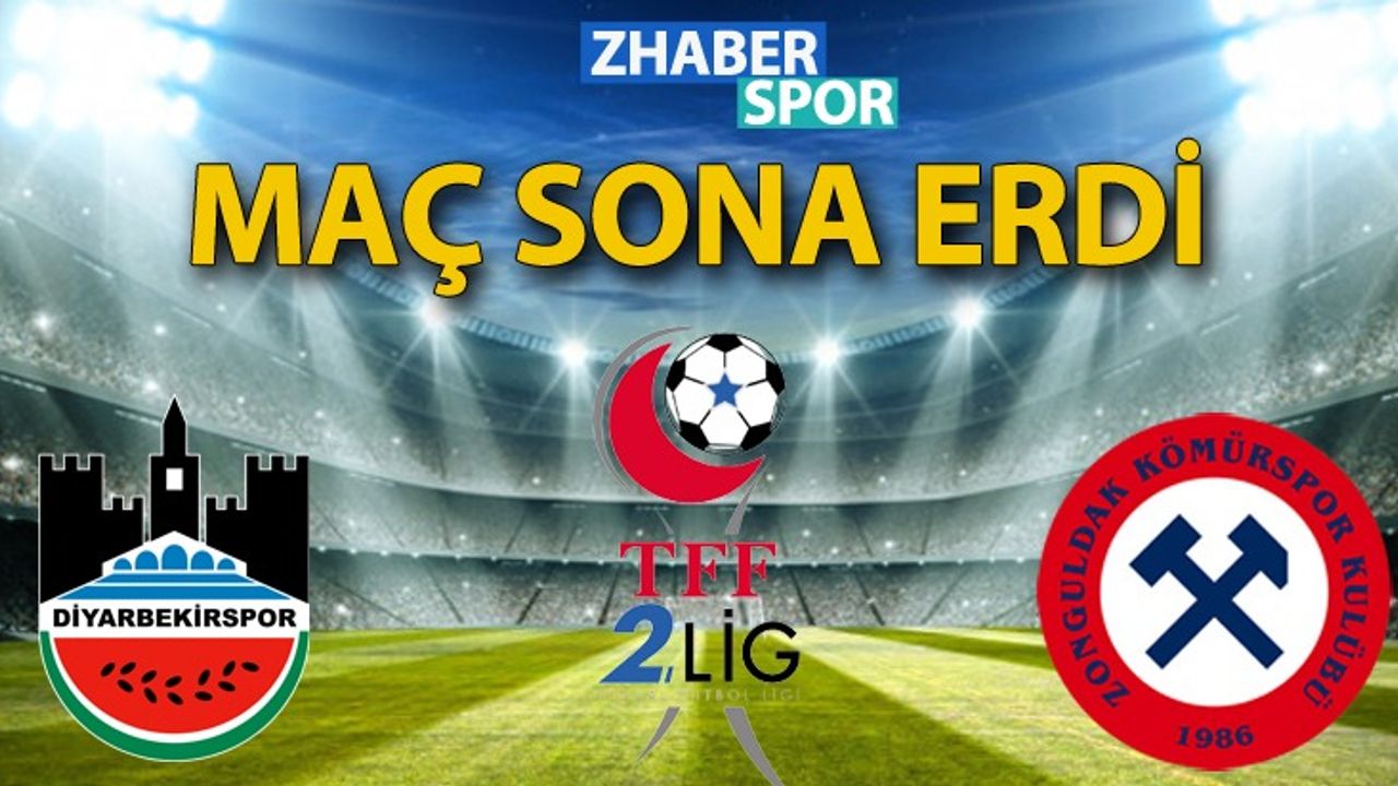 Diyarbekirspor - Z. Kömürspor maçı sona erdi
