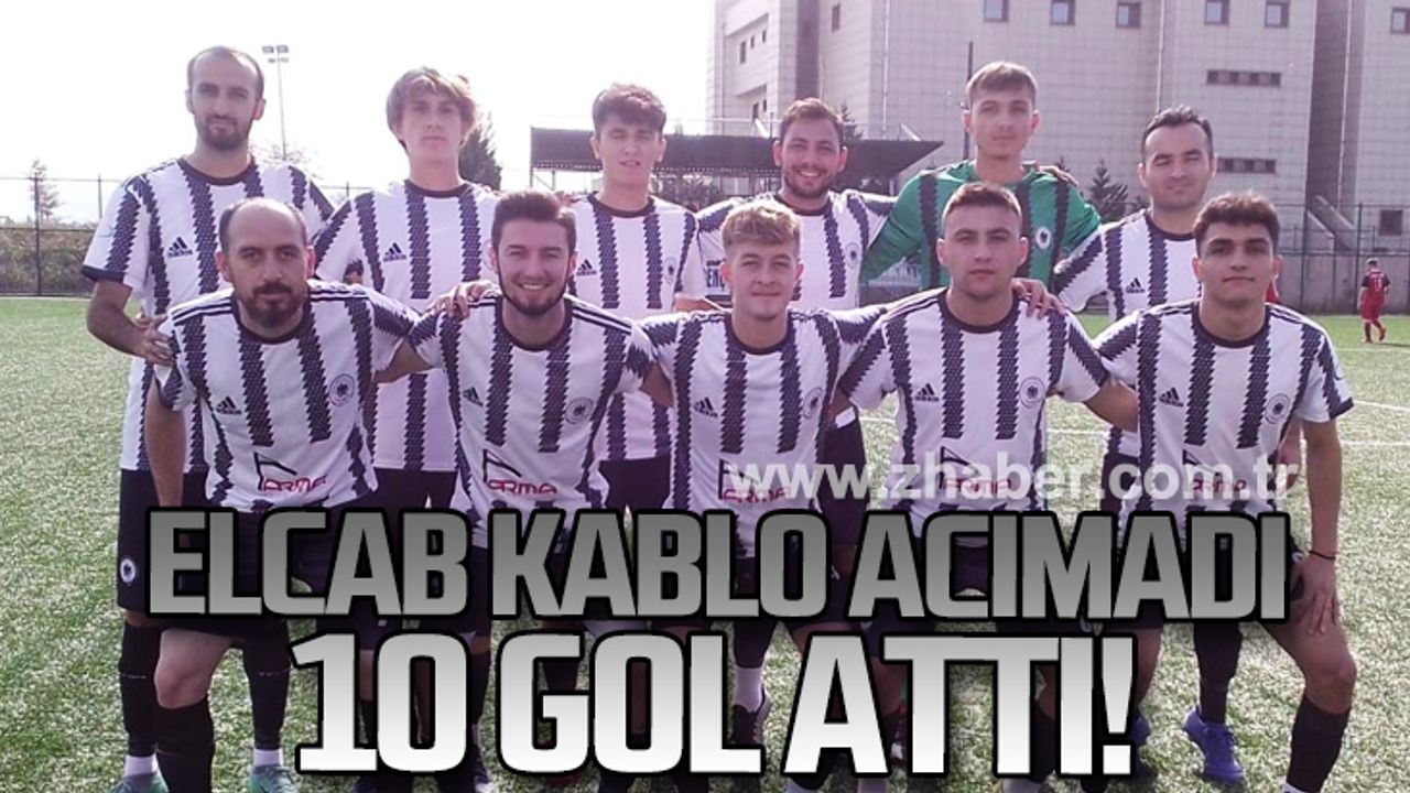 Elcab Kablo acımadı 10 gol attı!