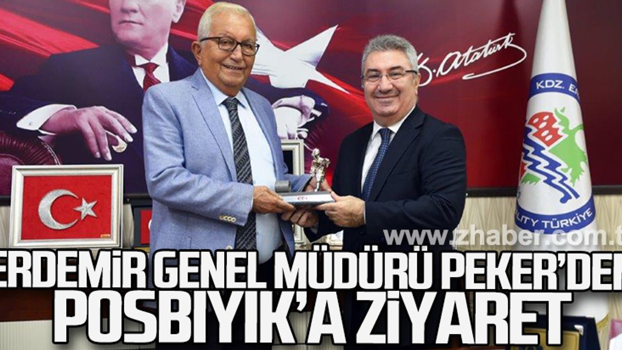 Erdemir Genel Müdürü Peker'den Posbıyık'a ziyaret