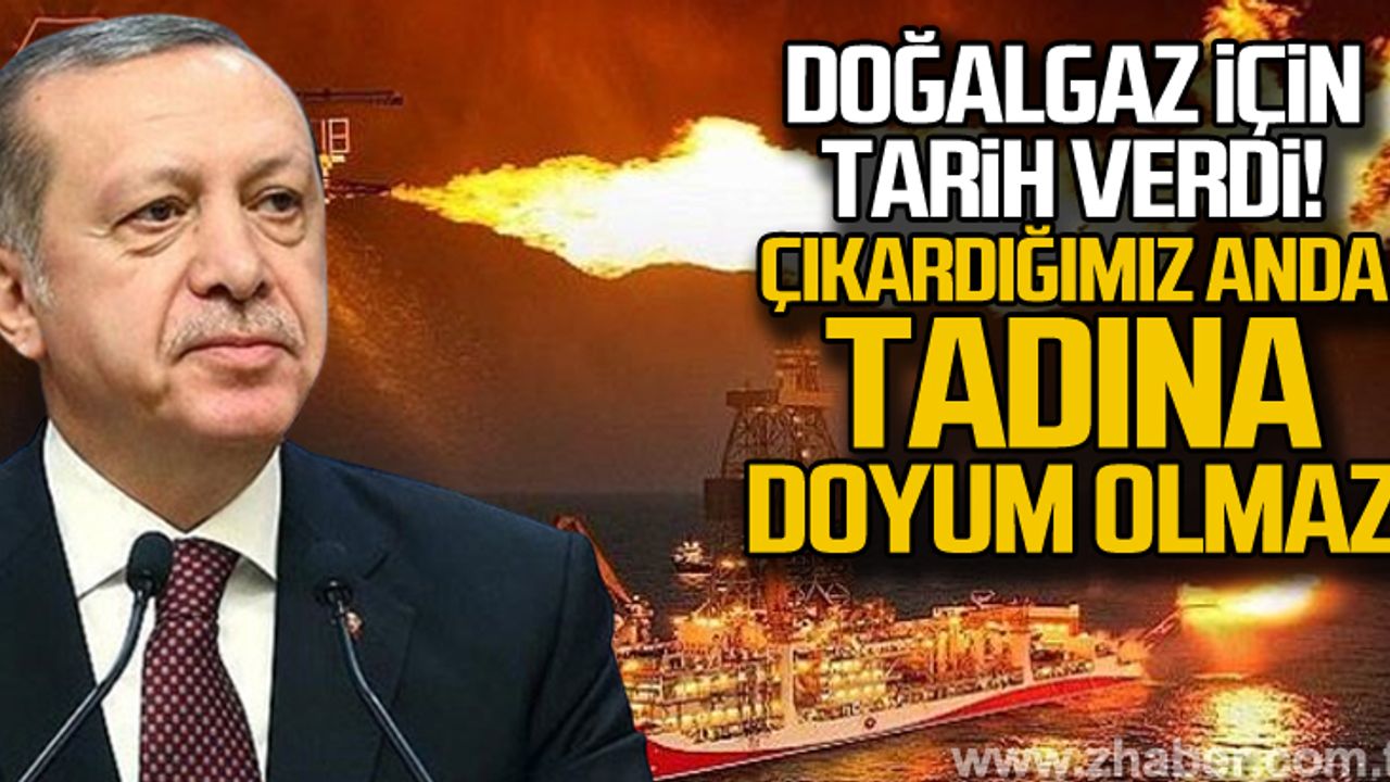 Erdoğan doğalgaz için tarih verdi... "Tadına doyum olmaz"