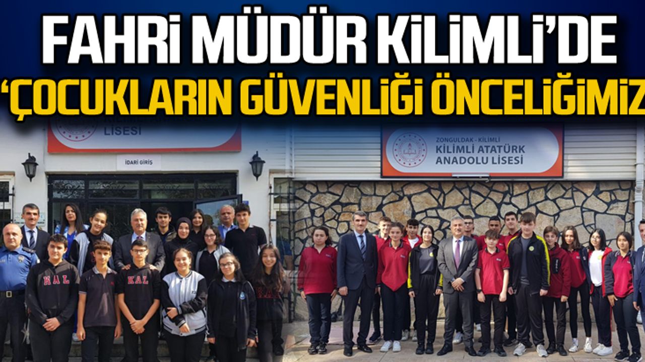 Fahri Aktaş Kilimli'de... Çocukların güvenliğini konuştu