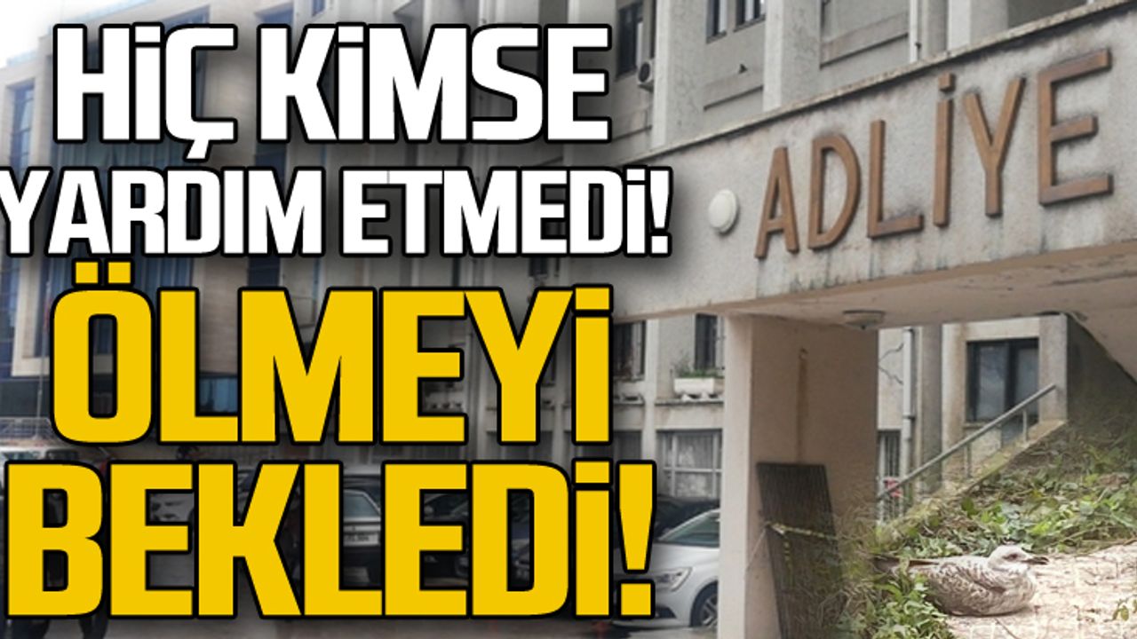 Hiç kimse yardım etmedi... Ölmeyi bekledi