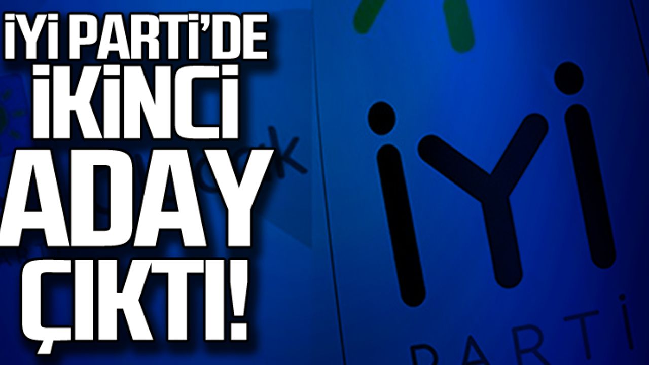 İYİ Parti'de ikinci aday çıktı!