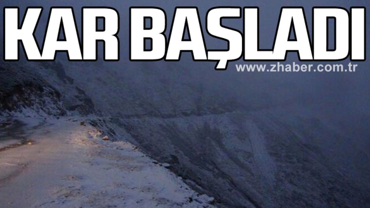 Kastamonu ve Karabük'te kar yağışı başladı