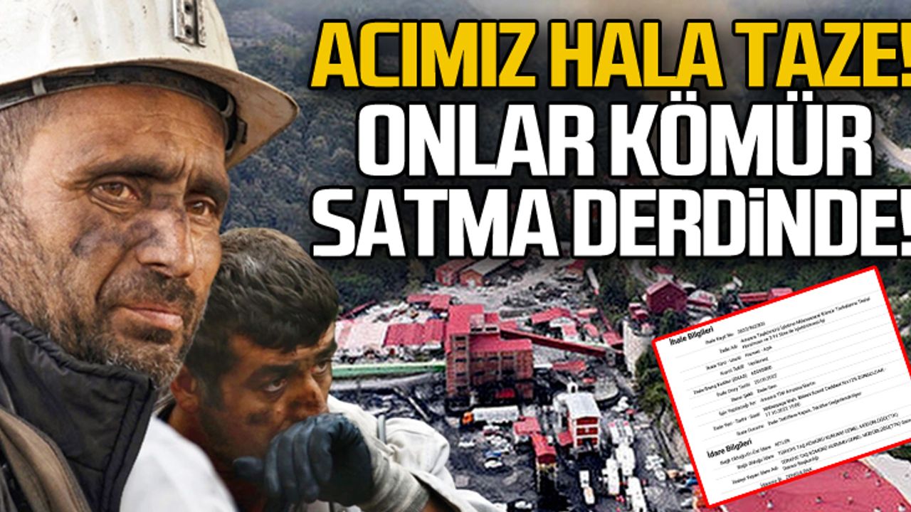 Madenciler toprağa verilmeden kömür ihalesi yapıldı!
