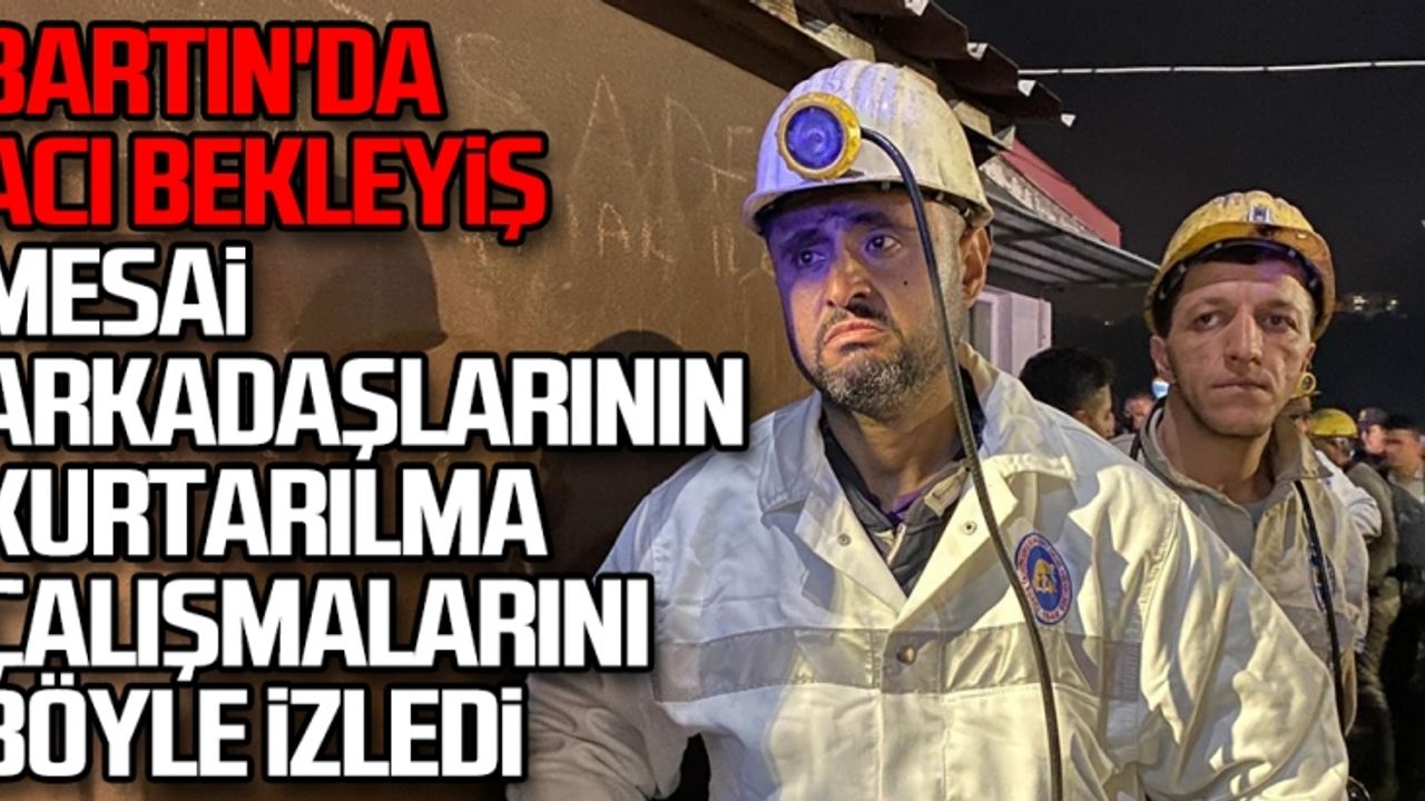 Mesai arkadaşlarının kurtarılma çalışmalarını böyle izledi