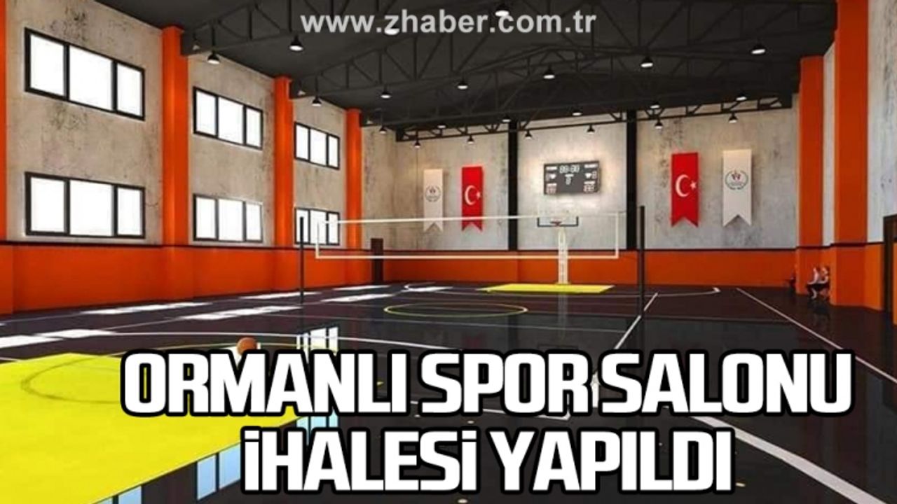 Ormanlı Spor salonu ihalesi yapıldı