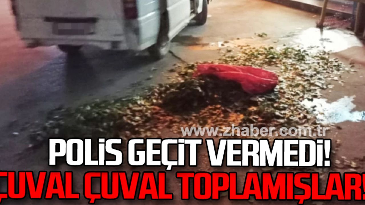 Polis geçit vermedi: Çuval çuval toplamışlar!