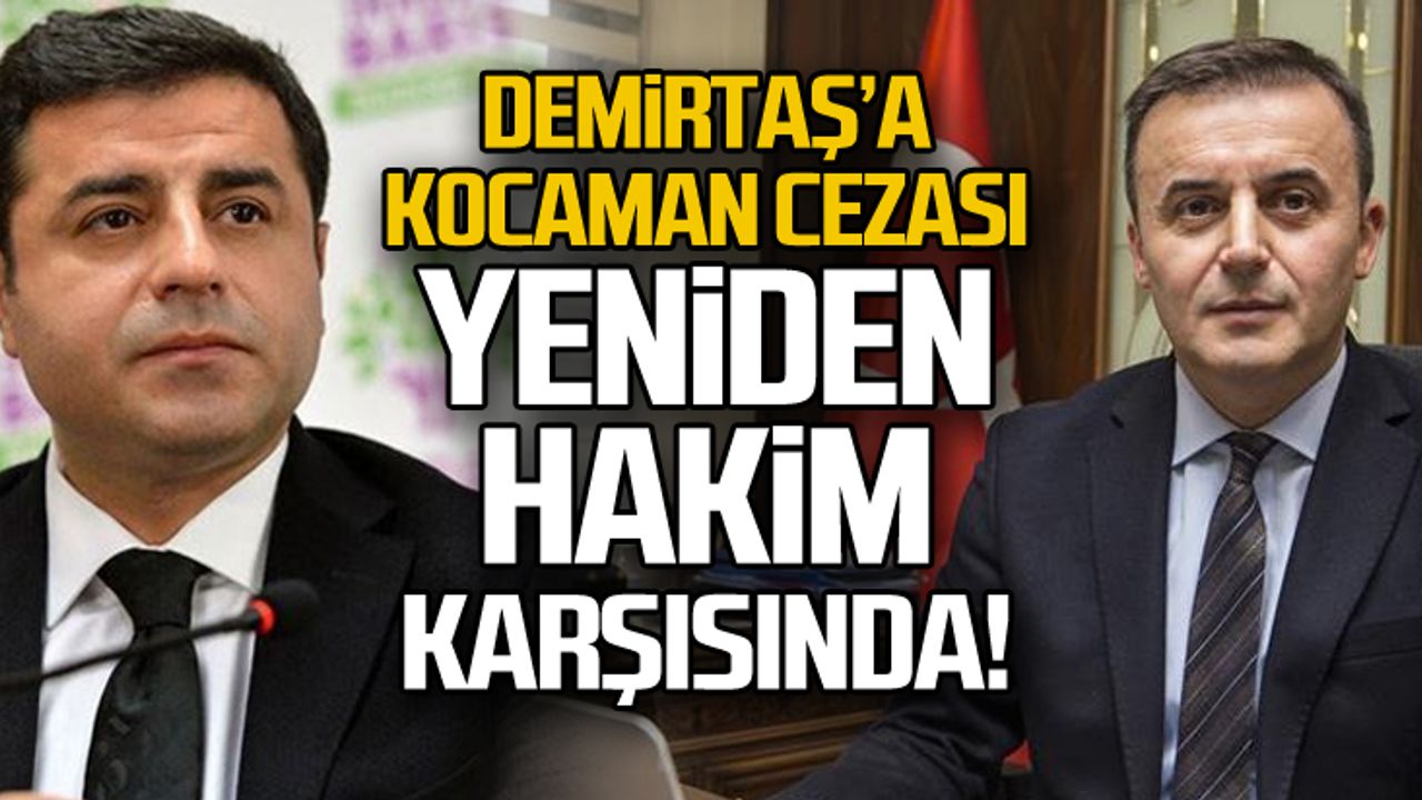Selahattin Demirtaş'a Yüksel Kocaman cezası... Yeniden hakim karşısında!