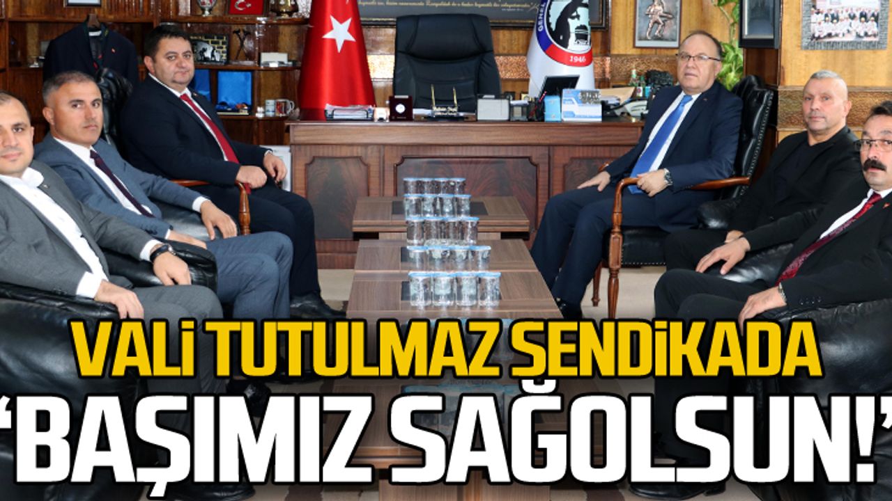 Vali Tutulmaz GMİS'te... "Başımız sağolsun"