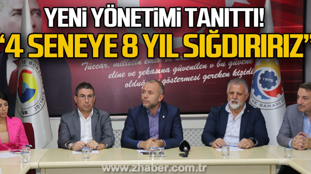 Yeni yönetimi tanıttı... 4 yıla 8 yıl sığdırırız!