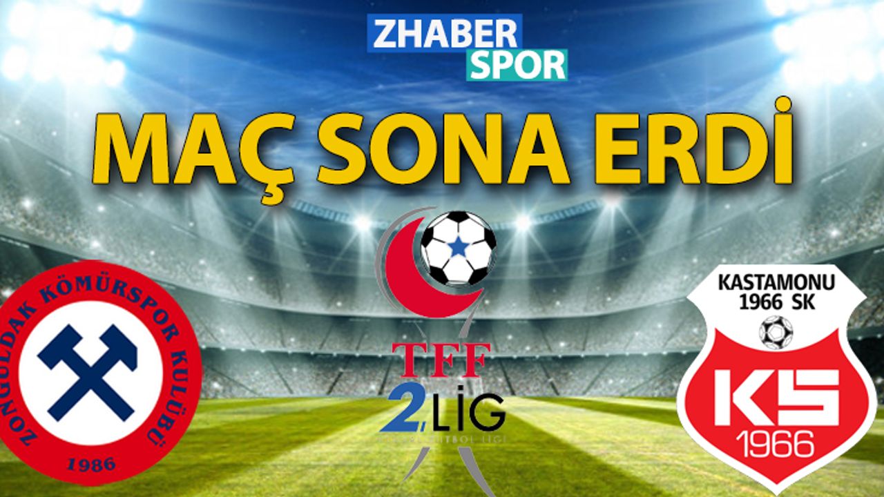 Z. Kömürspor-Kastamonuspor maçı sona erdi!