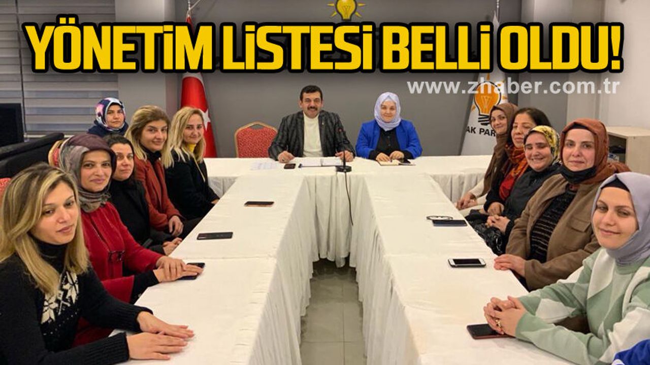 Zonguldak AK Parti İl Kadın Kolları yönetim listesi belli oldu!