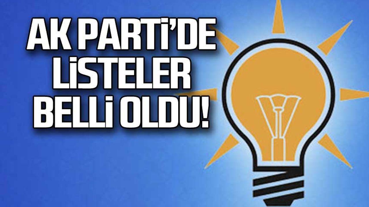 Ak Parti Zonguldak Milletvekili Aday Listesi kesinleşti